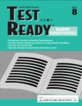 Paperback Test Ready Reading Longer Passages Book 8 (A Quick Study Program) Book