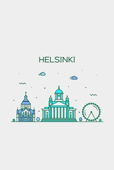 Paperback Helsinki Minimalist Travel Notebook [Lined] [6x9] [110 pages] Book