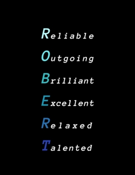 Paperback Robert: Inspiring composition notebook gift for boy, son or man - Name personalized present - Elegant wide ruled paper - Stand Book