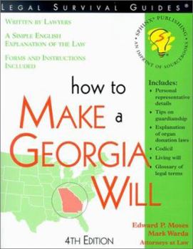 Paperback How to Make a Georgia Will (Legal Survival Guides) Book