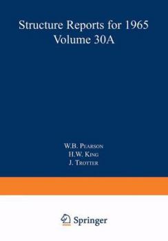 Paperback Structure Reports for 1965, Volume 30a Book