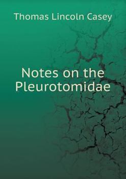 Paperback Notes on the Pleurotomidae Book