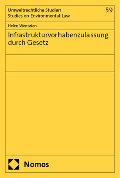 Paperback Infrastrukturvorhabenzulassung Durch Gesetz [German] Book