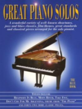 Paperback GREAT PIANO SOLOS - THE BLUE BOOK PIANO Book