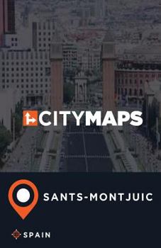 Paperback City Maps Sants-Montjuic Spain Book