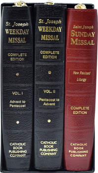 Bonded Leather St. Joseph Daily and Sunday Missals: Complete Gift Box 3-Volume Set Book