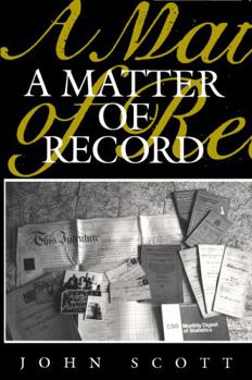 Paperback A Matter of Record Book
