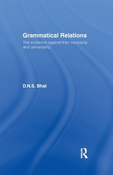 Paperback Grammatical Relations Book