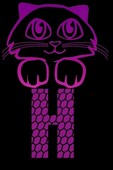 Letter H : Monogram Journal / Notebook For Cats Lovers, Notebook for Women, Girls and School: Blank lined journal diary notebook Size at 6 x 9 with 120 pages