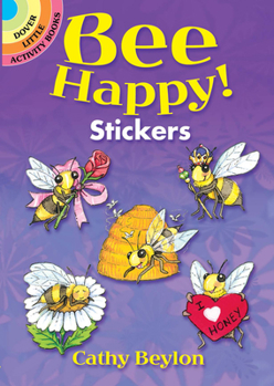 Paperback Bee Happy! Stickers Book