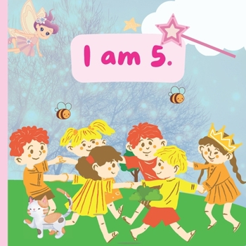 Paperback I am 5: Birthday Girl Coloring, Dot Markers and Stoy Book (I can do most anything). [Large Print] Book