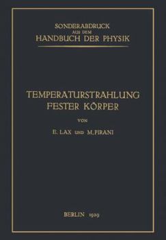 Paperback Temperaturstrahlung Fester Körper [German] Book