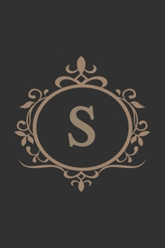 S: monogram initial Letter S - Personalized Initial Monogram Letter S  College Ruled Notebook - 6 x 9 inch Pocket Size: Cute Alphabet Vintage ...