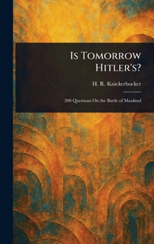 Hardcover Is Tomorrow Hitler's? Book