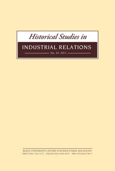 Paperback Historical Studies in Industrial Relations, No. 34 Book