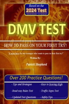 Paperback DMV Test "HOW TO PASS ON YOUR FIRST TRY" Book