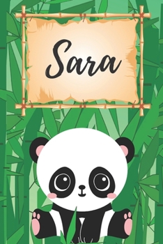 personalisiertes Notizbuch Panda / Malbuch / Kritzelbuch / Tagebuch / Journal / Notizheft / DIN A5 / Geschenke Sara: individuelles personalisiertes ... für Frauen und Männer. (German Edition)