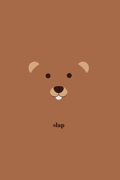 Paperback Slap: Minimal Design Beaver Animal Journal Notebook Diary 6" x 9" 120 lined pages Book