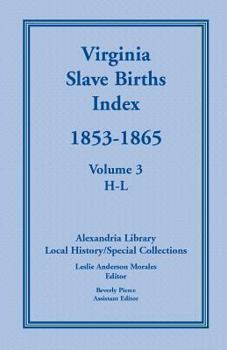 Virginia Slave Births Index, 1853 - 1865