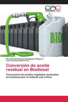 Paperback Conversión de aceite residual en Biodiesel [Spanish] Book