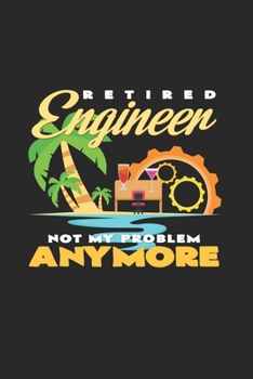 Paperback Retired engineer: 6x9 Engineers - blank with numbers paper - notebook - notes Book