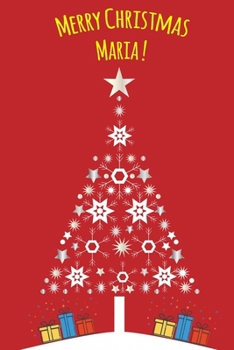 Paperback Exceptional Christmas red journal diary: a Notebook journal for Maria - blank lined 120 pages, 6"x9" Book