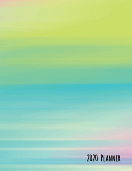 2020 Planner: Watercolor Blue and Yellow Dated Daily, Weekly, Monthly Planner with Positive Affirmation Mandala Coloring Pages, Calendar, Goals, ... and Mood Trackers, Affirmations and Holidays