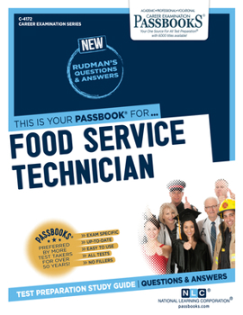 Paperback Food Service Technician (C-4172): Passbooks Study Guidevolume 4172 Book