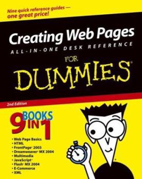 Paperback Creating Web Pages for Dummies: All-In-One Desk Reference [With CD-ROM] Book