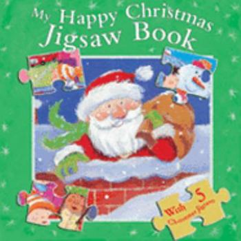 Hardcover My Happy Christmas Jigsaw Book
