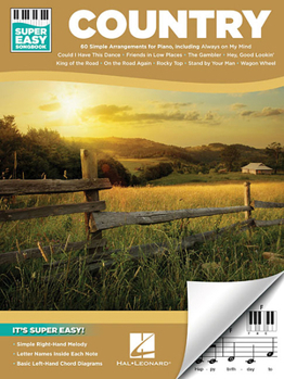Paperback Country - Super Easy Songbook Book