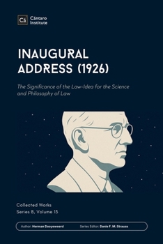 Paperback Inaugural Address (1926): The Significance of the Law-Idea for the Science and Philosophy of Law Book