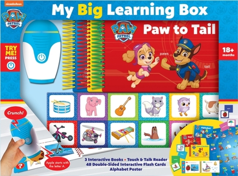 Paperback Nickelodeon Paw Patrol: My Big Learning Box Sound Book Set [With Battery] Book