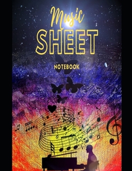 Paperback Music Sheet Book: Music Book