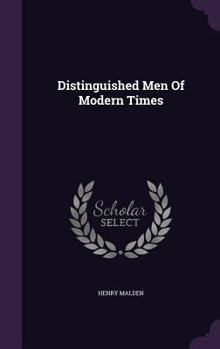 Hardcover Distinguished Men Of Modern Times Book