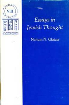 Hardcover Essays in Jewish Thought Book