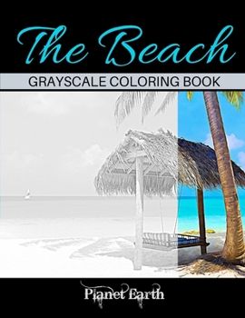 Paperback The Beach Grayscale Coloring Book