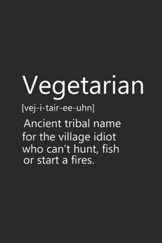 Paperback Vegetarian: Dotted Bullet Notebook (6" x 9" - 120 pages) Vegetarianism Themed Notebook for Gift / Daily Journals Book