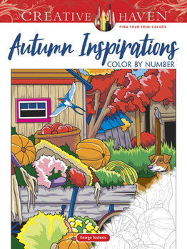 Paperback Creative Haven Autumn Inspirations Color by Number Book