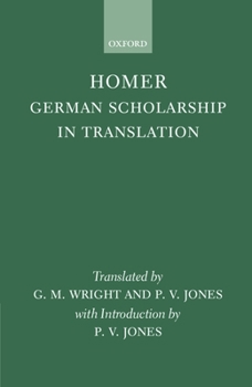 Hardcover Homer: German Scholarship in Translation Book