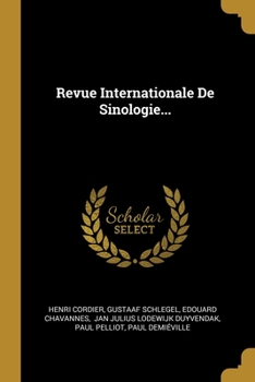 Paperback Revue Internationale De Sinologie... [French] Book