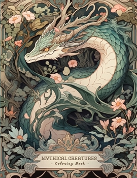 Paperback Mythical Creatures Coloring Book: An Art Nouveau Coloring Experience: Mythical Creatures Book