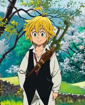 Notebook: Anime Seven Deadly Sins Soft Glossy Cover College Ruled Lined Pages Book 7.5 x 9.25 Inches 110 Pages