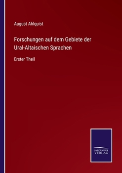 Paperback Forschungen auf dem Gebiete der Ural-Altaischen Sprachen: Erster Theil [German] Book