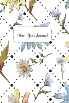 Five-Year Journal: Watercolor Flower Trellis