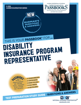 Paperback Disability Insurance Program Representative (C-4156): Passbooks Study Guide Volume 4156 Book
