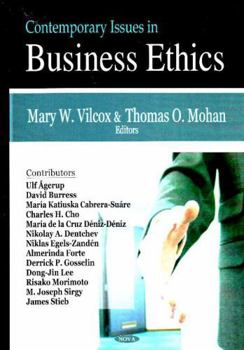 Hardcover Contemporary Issues in Business Ethics Book