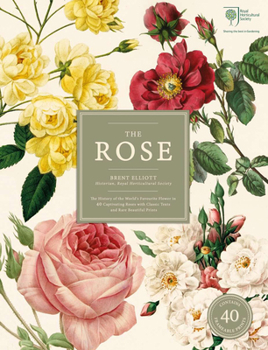 Paperback The Rose: The History of the World's Favourite Flower in 40 Captivating Roses with Classic Texts and Rare Beautiful Prints Book