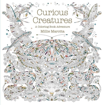 Paperback Curious Creatures: A Coloring Book Adventure Book