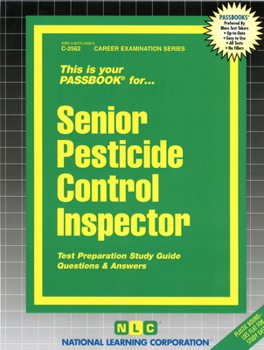 Paperback Senior Pesticide Control Inspector Book
